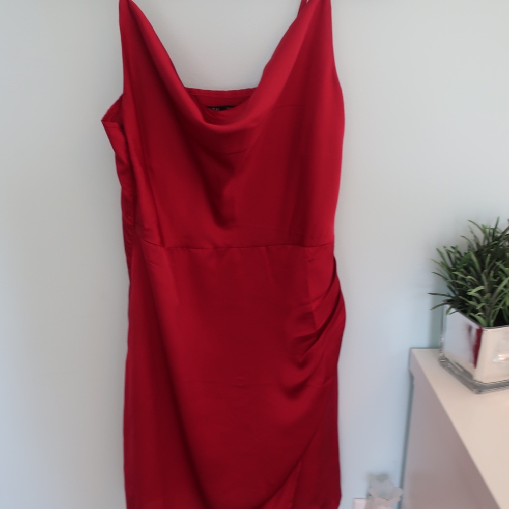 Boohoo Satin Dress